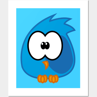 Blue birdie Posters and Art